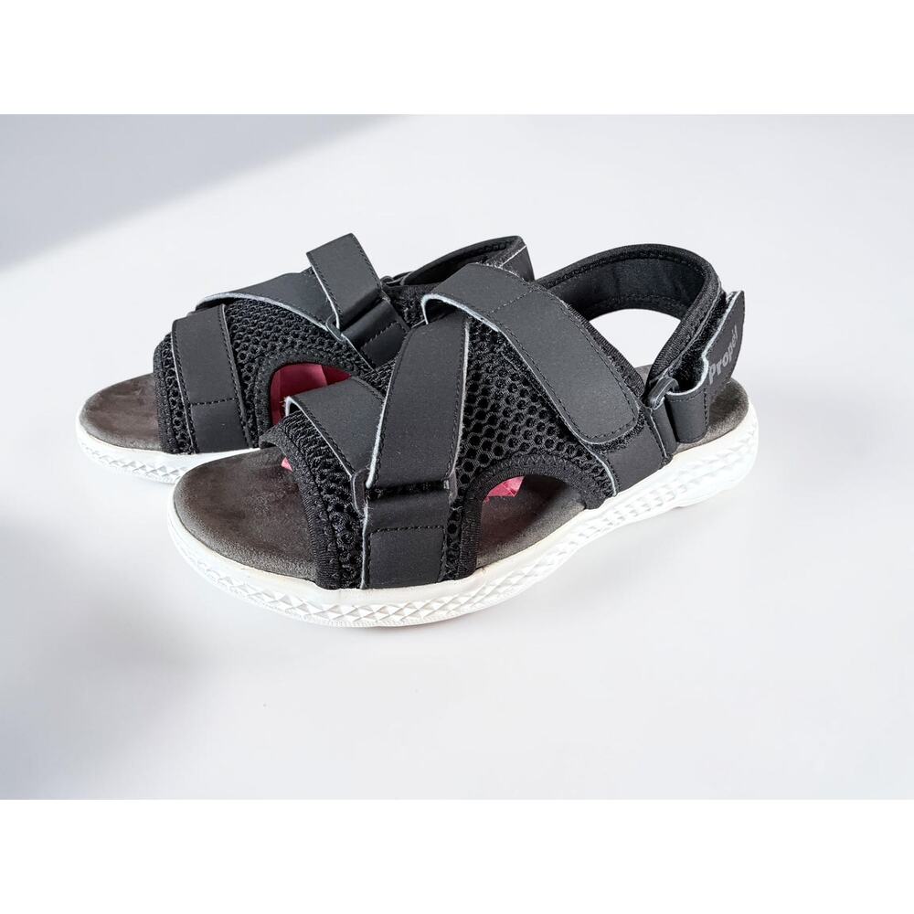 Propet TravelActiv Sport Sandals Women’s 8.5 4E Extra Extra Wide Black - Picture 5 of 14
